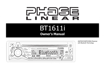 Owner's manual | Audiovox BT1611I Owner`s manual | Manualzz Owner's manual | Audiovox BT1611I Owner`s manual | Manualzz