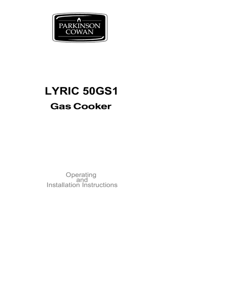 Electrolux Lyric 55G Technical data Electrolux Lyric 55G Technical data