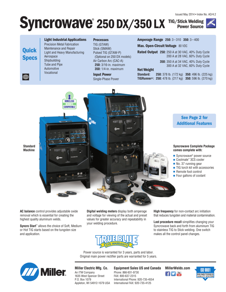 Miller Electric 350 User manual Miller Electric 350 User manual