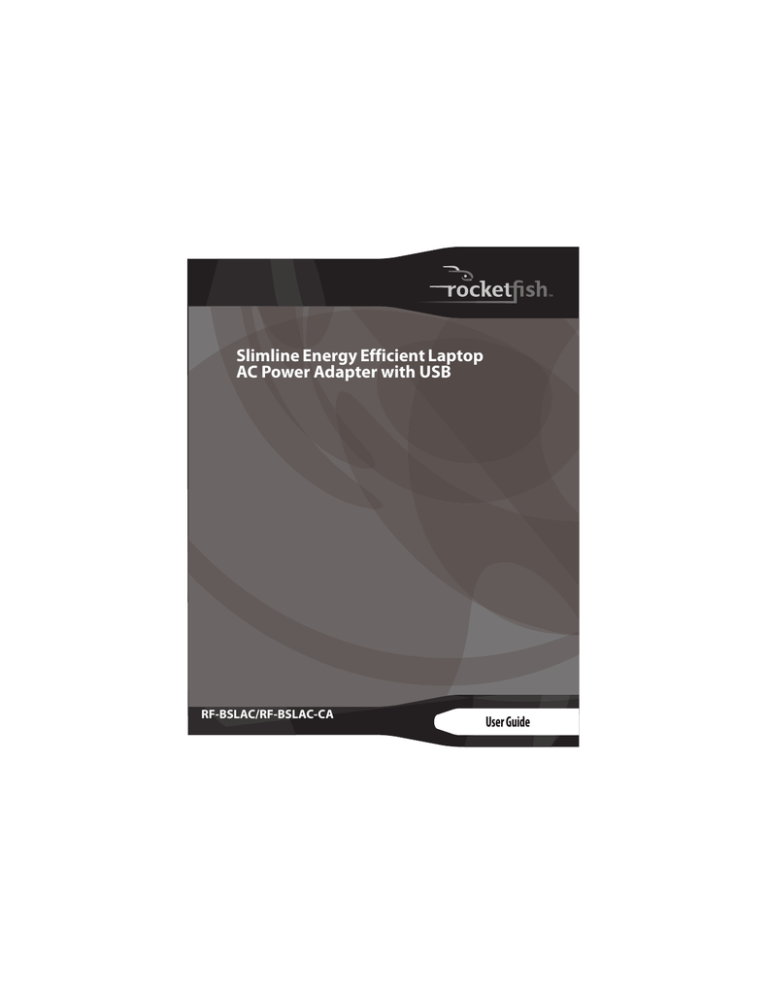 RocketFish RF-BSLAC User guide RocketFish RF-BSLAC User guide