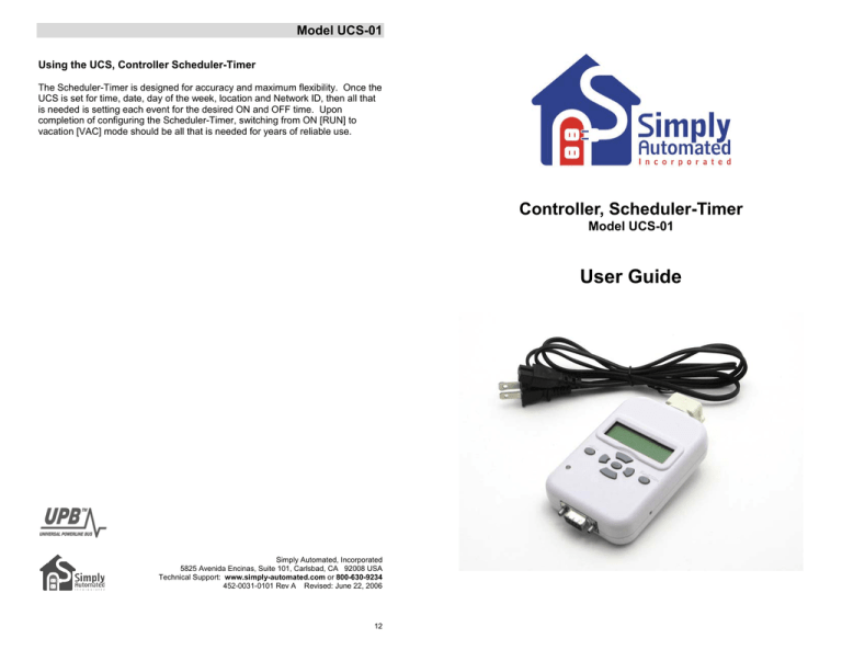 Simply Automated UPP User guide Simply Automated UPP User guide