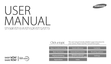 Samsung ST72 User manual Samsung ST72 User manual