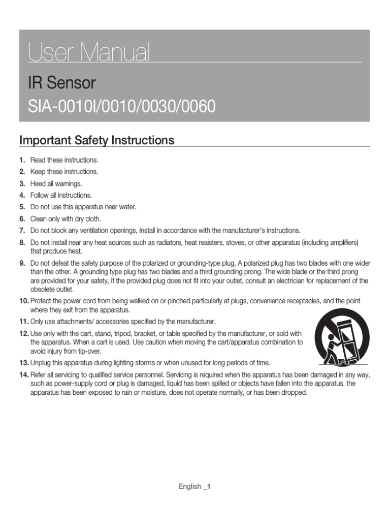 Samsung SIA-0010I User manual Samsung SIA-0010I User manual