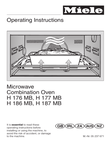 Miele H 162 MB Operating instructions Miele H 162 MB Operating instructions