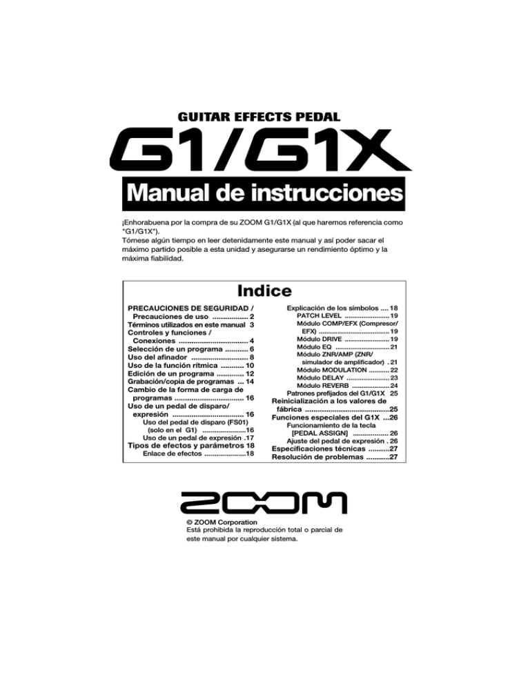 Zoom X7N User manual Zoom X7N User manual
