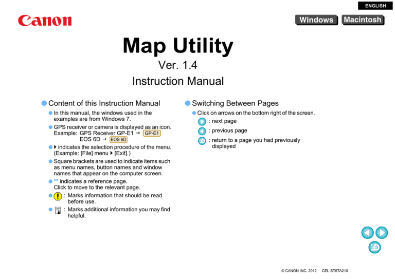 Canon GP-E1 Instruction manual Canon GP-E1 Instruction manual