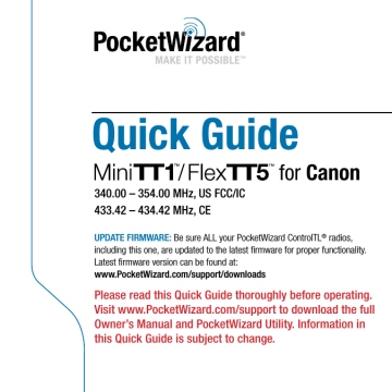 Canon FlexTT5 Owner`s manual | Manualzz Canon FlexTT5 Owner`s manual | Manualzz