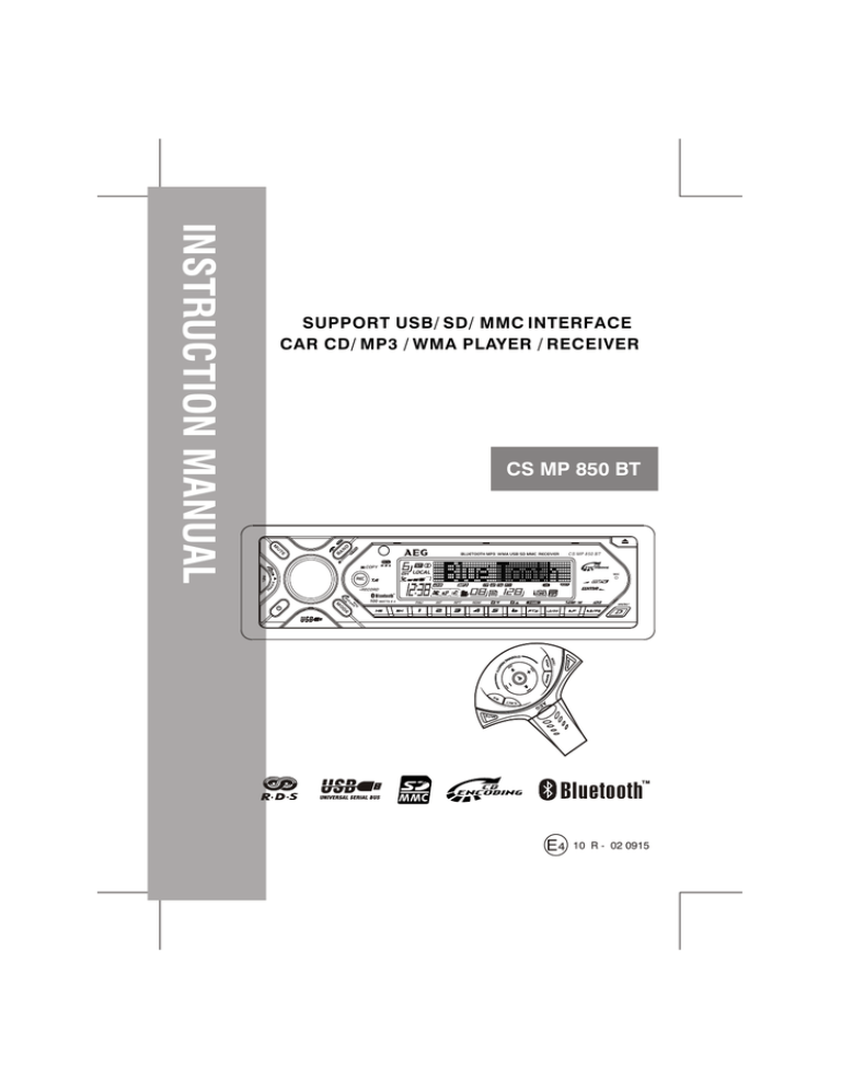 AEG 850 D Instruction manual AEG 850 D Instruction manual