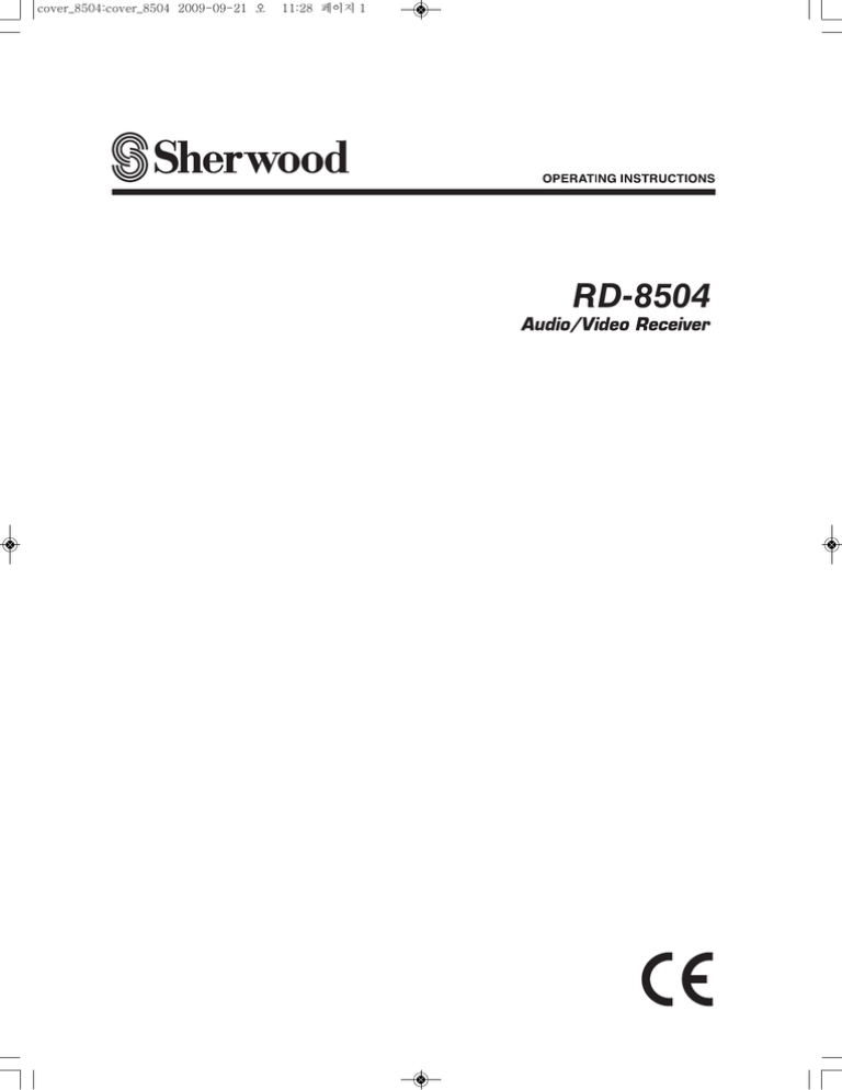 Sherwood RD-8504 Troubleshooting guide Sherwood RD-8504 Troubleshooting guide