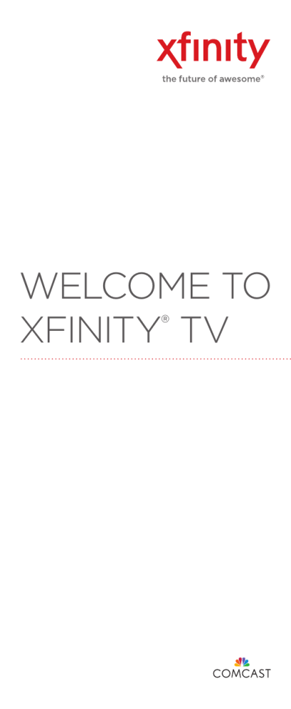 Comcast Xfinity User manual Comcast Xfinity User manual