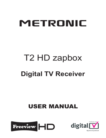 Metronic T2 HD zapbox User manual | Manualzz Metronic T2 HD zapbox User manual | Manualzz