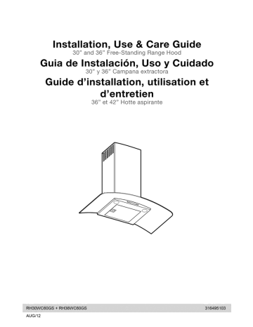 Electrolux RH36WC60GSB Use & care guide Electrolux RH36WC60GSB Use & care guide