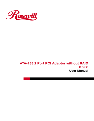 Rosewill RC208 User manual | Manualzz