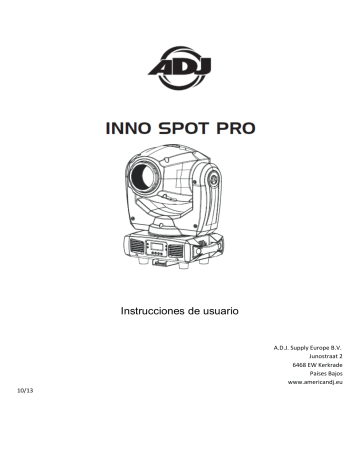 ADJ | INNO SPOT PRO | Manual de usuario | Instrucciones de usuario | Manualzz