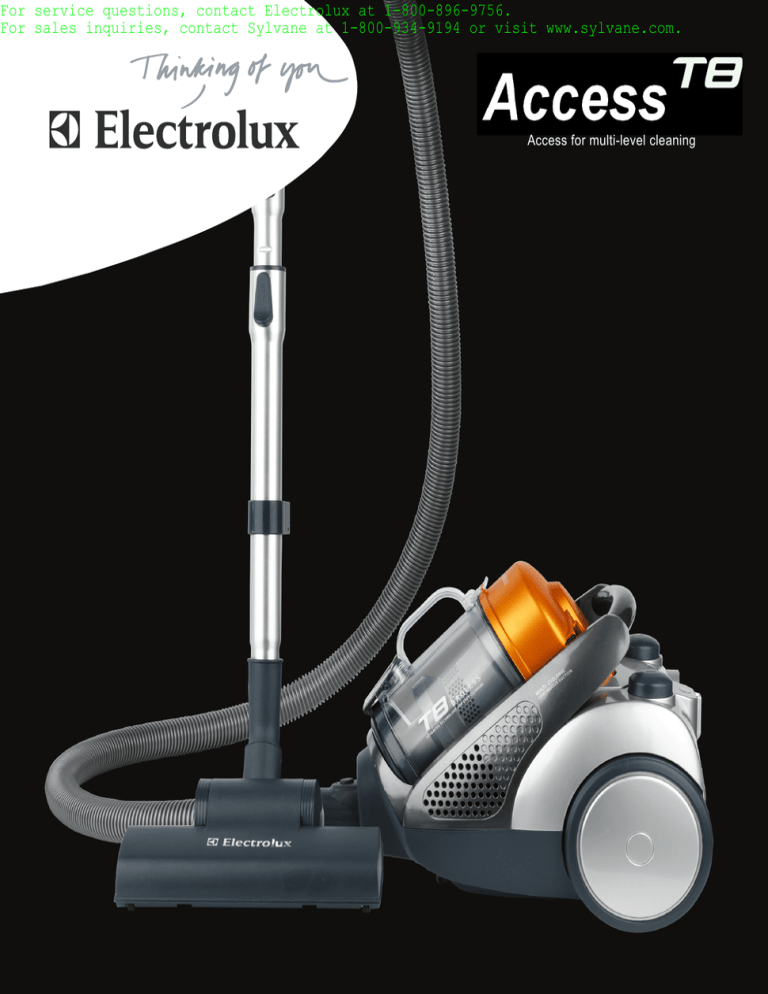 Electrolux Access Operating instructions Electrolux Access Operating instructions