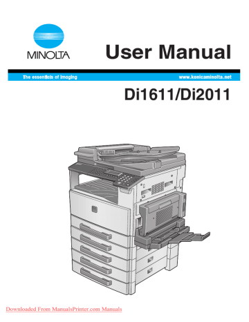Minolta DI2011 User manual | Manualzz