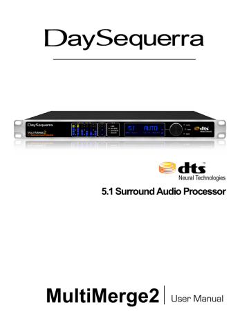 DaySequerra MultiMerge2 User manual | Manualzz DaySequerra MultiMerge2 User manual | Manualzz