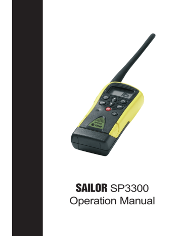 Sailor SP3300 Operating instructions Sailor SP3300 Operating instructions