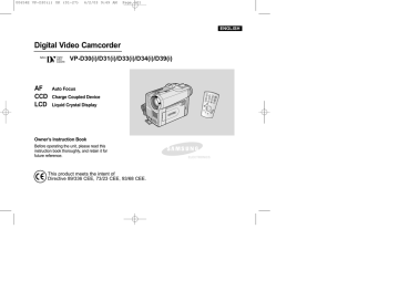 Samsung VP-D31(i) Specifications Samsung VP-D31(i) Specifications