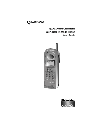 Qualcomm Globalstar GSP-1600 User guide | Manualzz