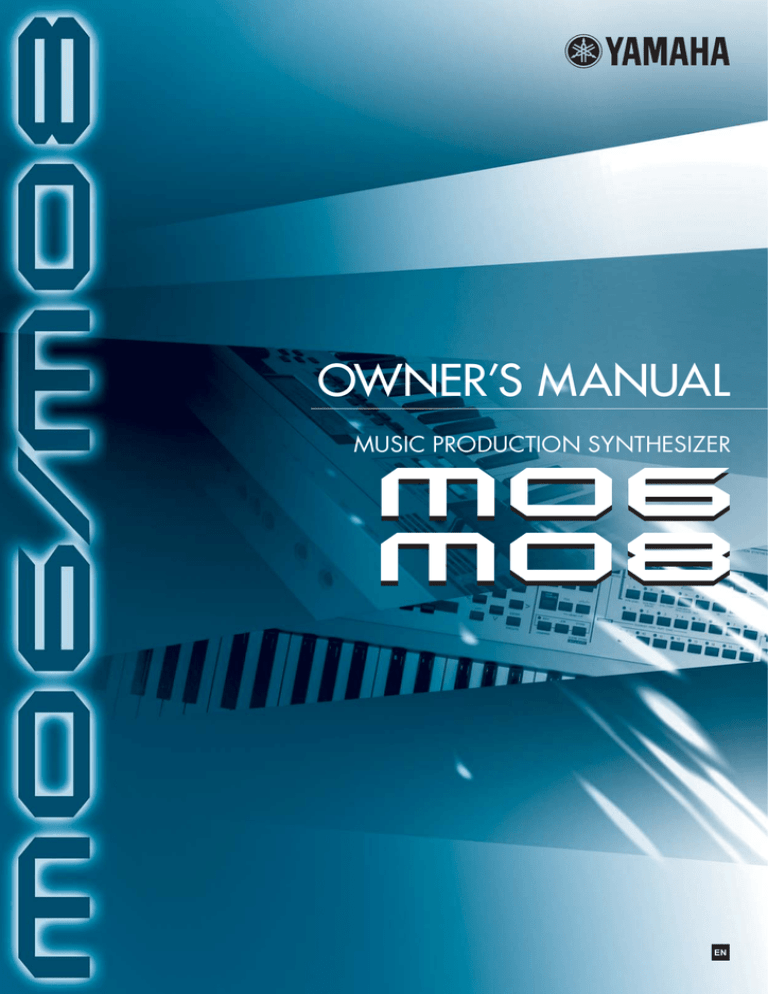Yamaha Synth Owner`s manual Yamaha Synth Owner`s manual