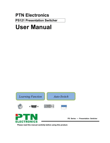 PTN PS121 User manual | Manualzz PTN PS121 User manual | Manualzz