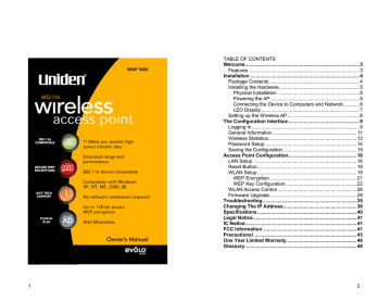 Uniden PCW100 Owner Manual | Manualzz