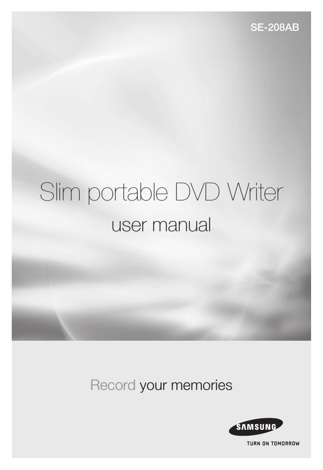 Samsung SE-208AB User manual Samsung SE-208AB User manual