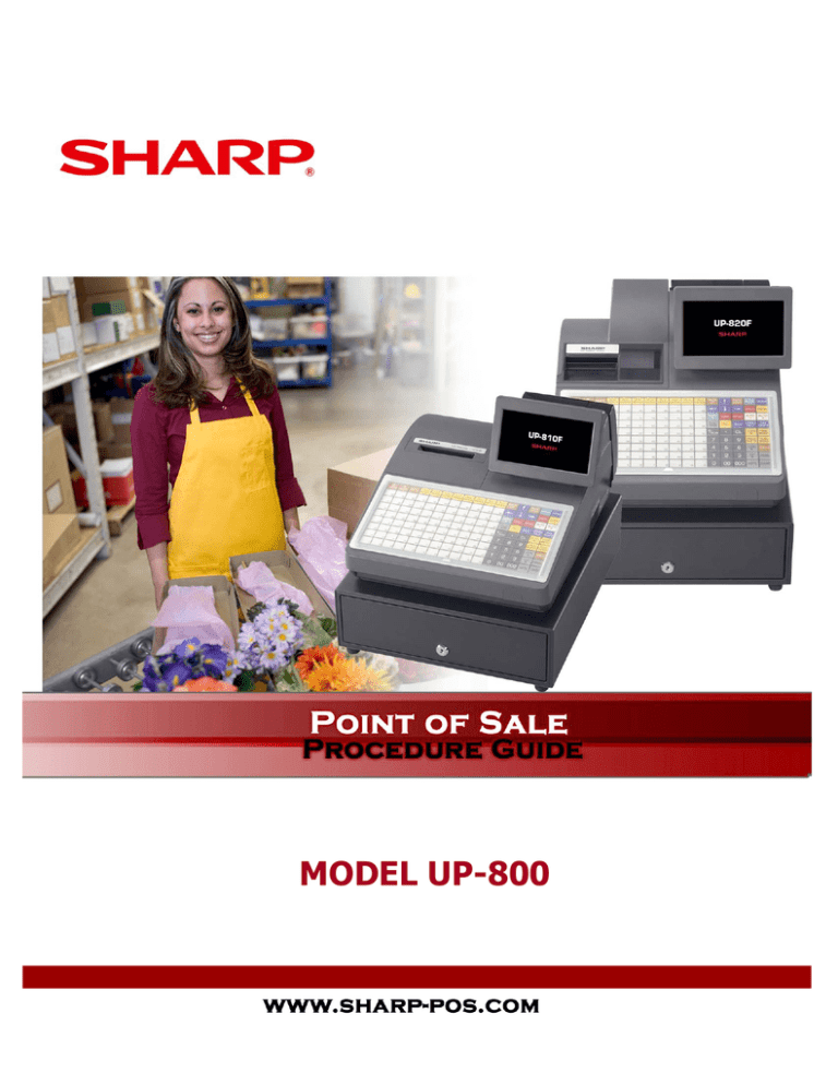 Sharp UP-810F Product specifications Sharp UP-810F Product specifications