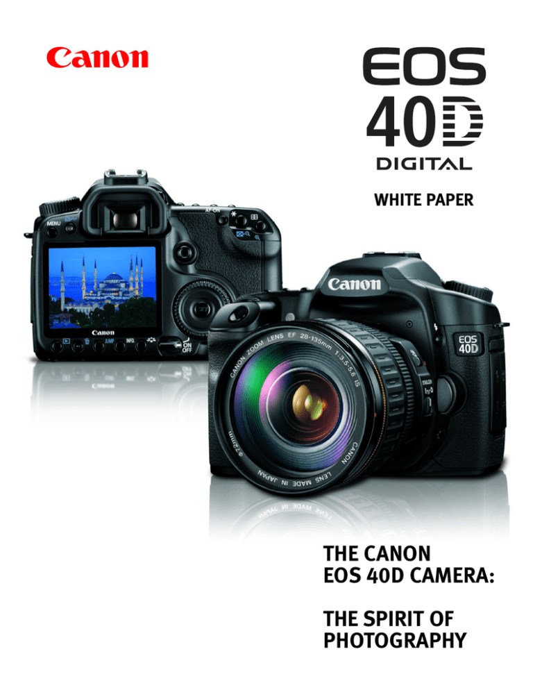 Canon 40D - EOS 40D DSLR Specifications Canon 40D - EOS 40D DSLR Specifications