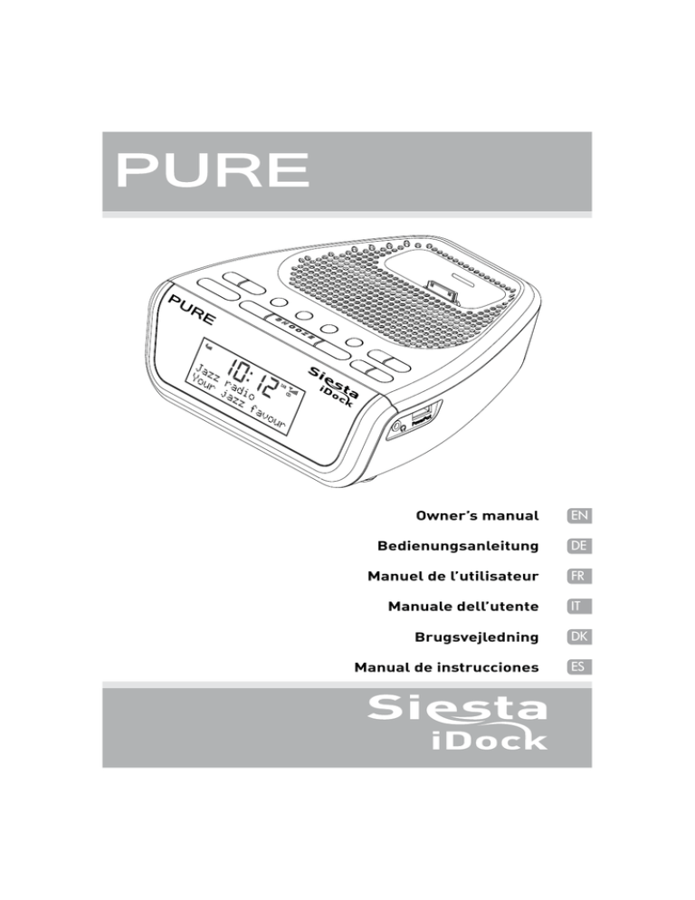 PURE SIESTA Owner`s manual PURE SIESTA Owner`s manual