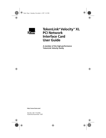 3Com TokenLink VelocityTM XL PCI Network Interface Card Network Card User guide | Manualzz