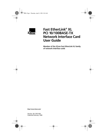 3Com XL PCI Network Card User Manual 3Com XL PCI Network Card User Manual