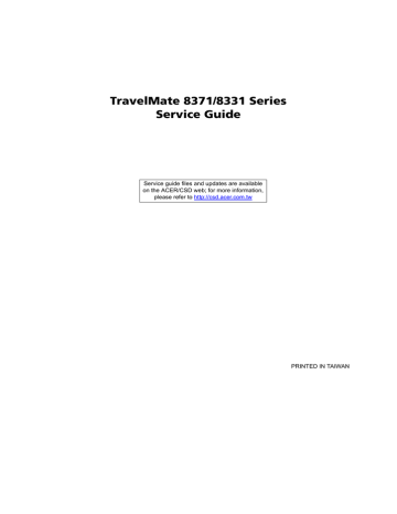 Acer 8331 Laptop Service Guide | Manualzz Acer 8331 Laptop Service Guide | Manualzz