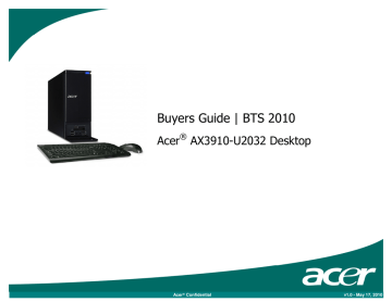 Acer AX3910-U2032 Air Compressor User Manual | Manualzz Acer AX3910-U2032 Air Compressor User Manual | Manualzz