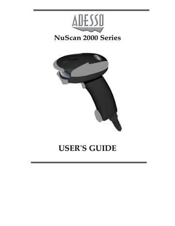 Adesso 2000 Scanner User's Guide | Manualzz