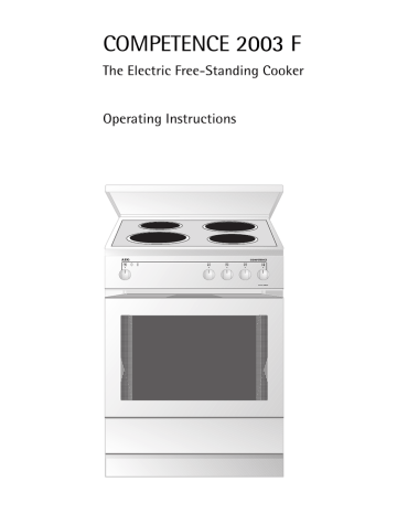 AEG 2003 F Cooktop User Manual AEG 2003 F Cooktop User Manual