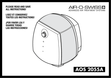 Air-O-Swiss AOS2055A Humidifier Technical data | Manualzz