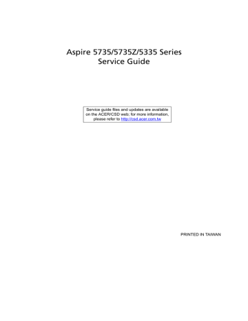 Aspire Digital 4625G Laptop User Manual Aspire Digital 4625G Laptop User Manual