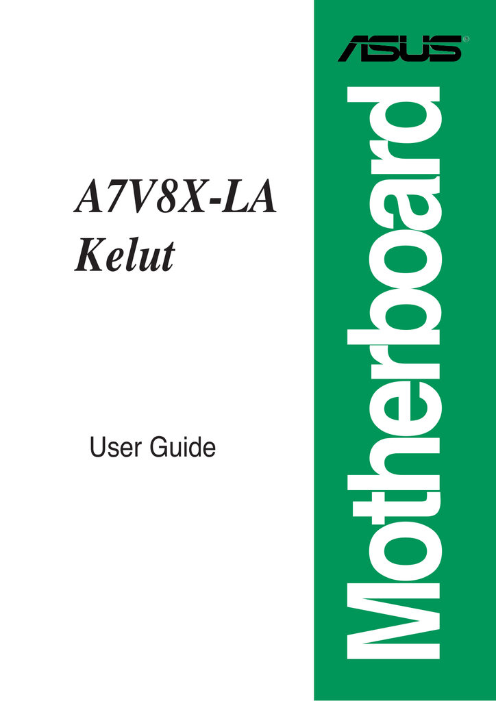 Asus A7V8X-LA Computer Accessories User Manual | Manualzz Asus A7V8X-LA Computer Accessories User Manual | Manualzz