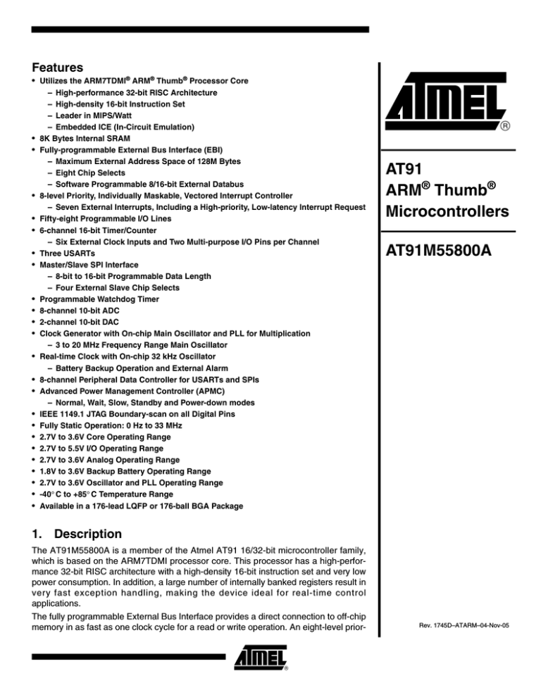 Atmel AT91CAP7A-STK Computer Hardware User Manual Atmel AT91CAP7A-STK Computer Hardware User Manual