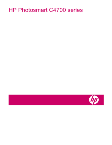 HP Photosmart C4700 All-in-One Printer series User guide HP Photosmart C4700 All-in-One Printer series User guide