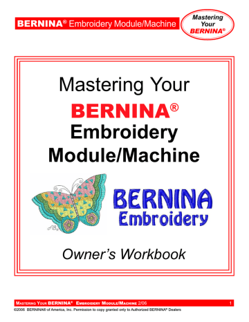 Bernina 2/06 1 Sewing Machine User Manual | Manualzz