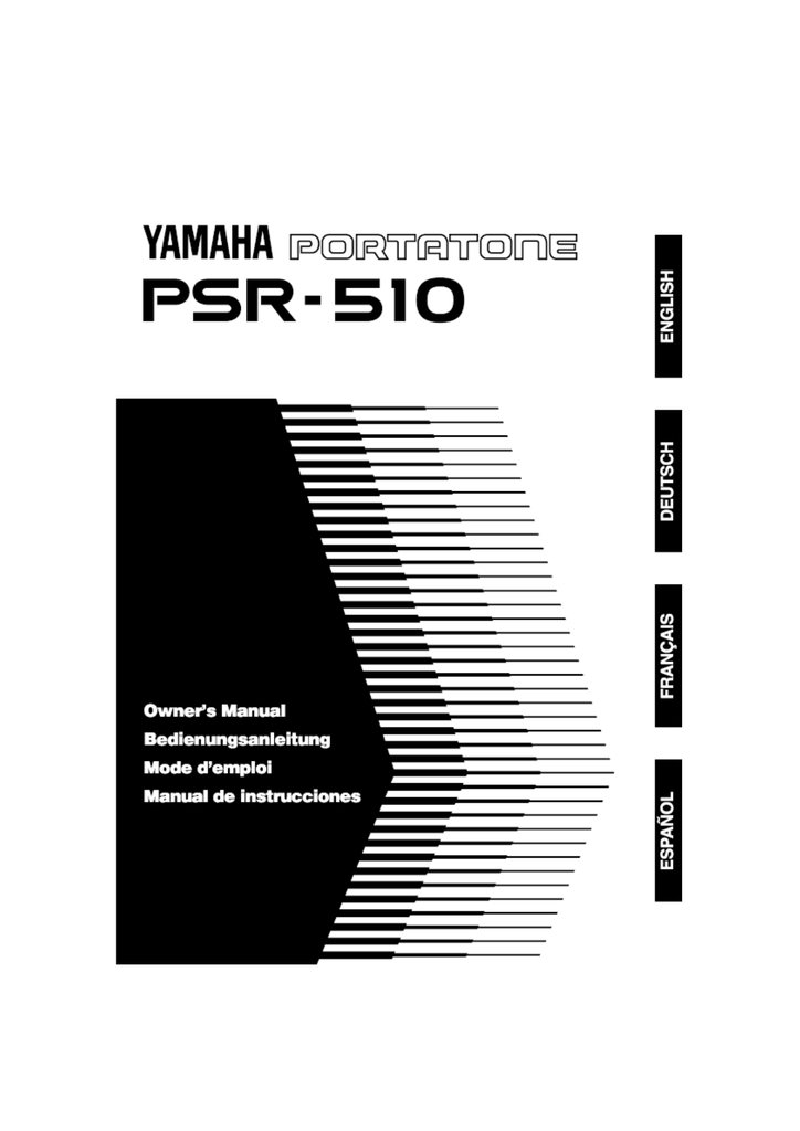 Bosch Appliances PSR-510 Musical Instrument User Manual | Manualzz Bosch Appliances PSR-510 Musical Instrument User Manual | Manualzz