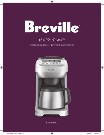 Breville BDC600XL Coffeemaker Instruction book | Manualzz