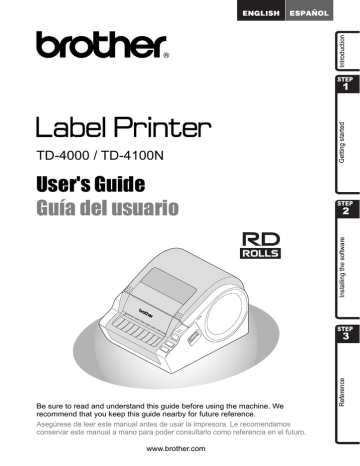 Brother QL-1050 Printer User`s guide | Manualzz Brother QL-1050 Printer User`s guide | Manualzz