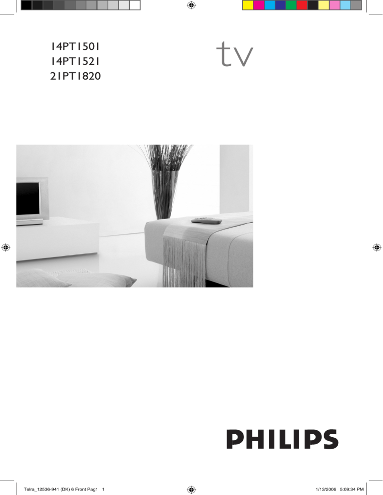 Philips 14PT1521/12 User manual Philips 14PT1521/12 User manual