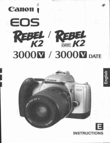 Canon 3000V DATE Digital Camera User Manual Canon 3000V DATE Digital Camera User Manual