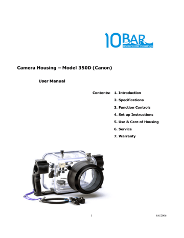 Canon 350D Digital Camera User Manual Canon 350D Digital Camera User Manual
