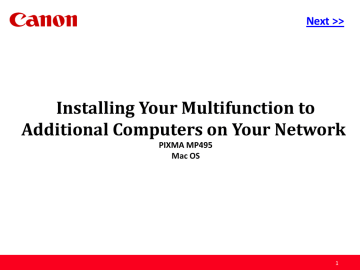 Canon MP495 Printer User Manual Canon MP495 Printer User Manual